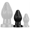 DarkSil Plug Spiral M 9 x 4.5cm Noir